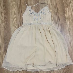 Kimchi blue tan flowing short dress